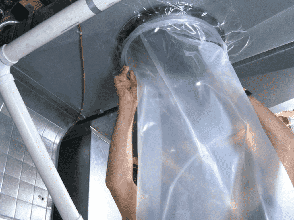 duct sealing in the process