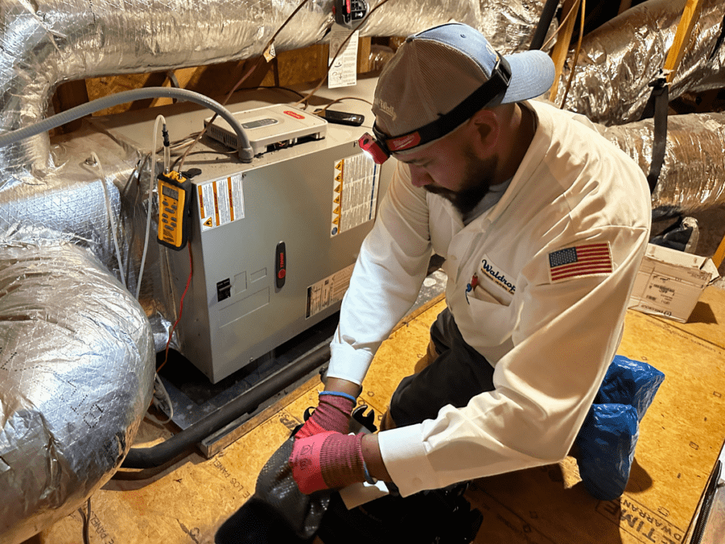 tech with furnace