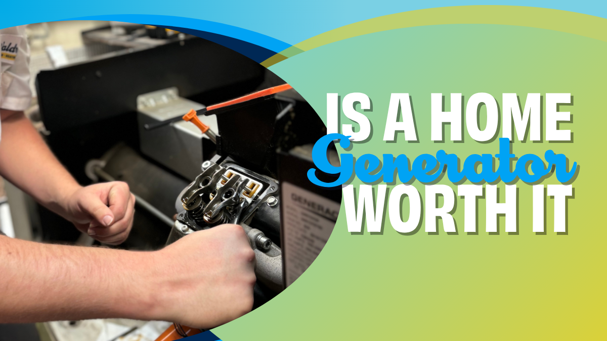 Is a Home Generator Worth it? Tech working on a generator. Generator opened.