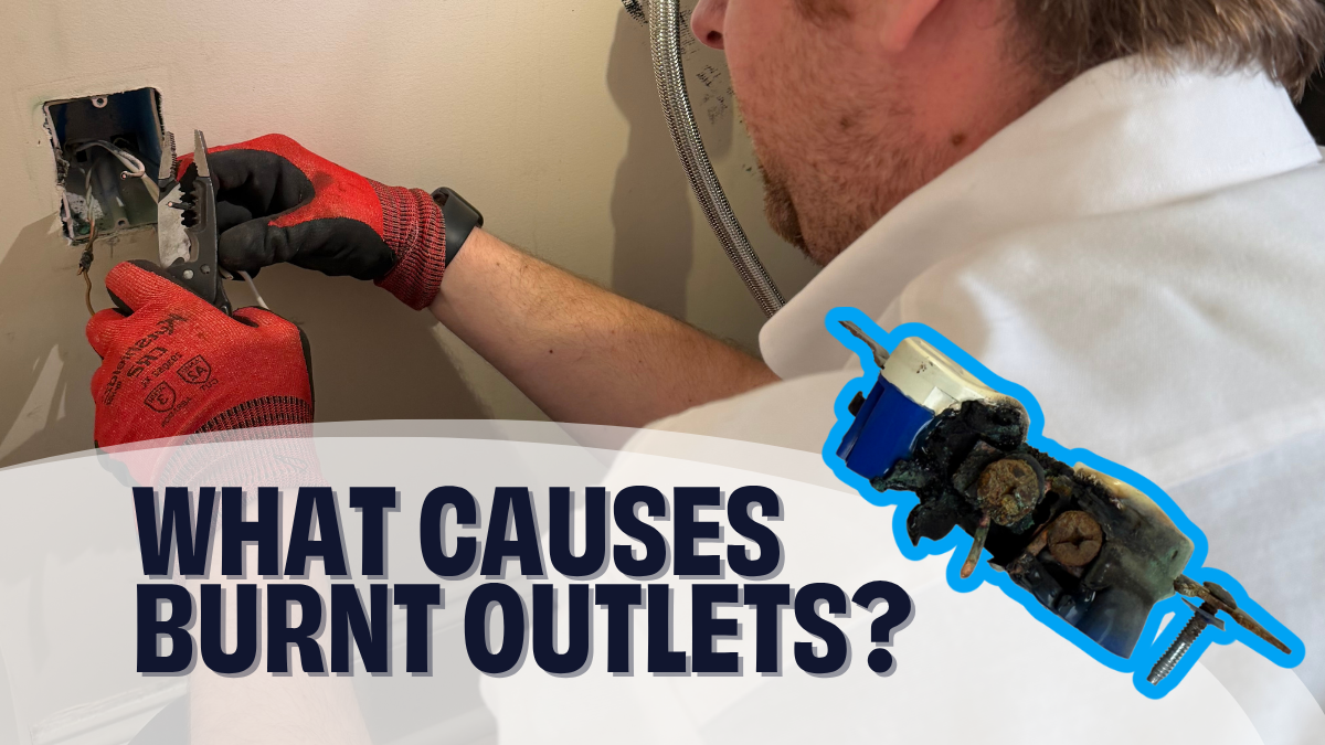 what causes burnt outlets?