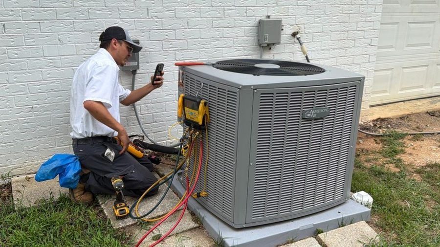 Waldrop installing air conditioning