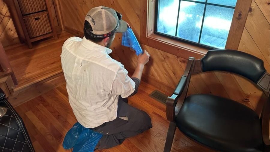 Waldrop technician sealing air ducts
